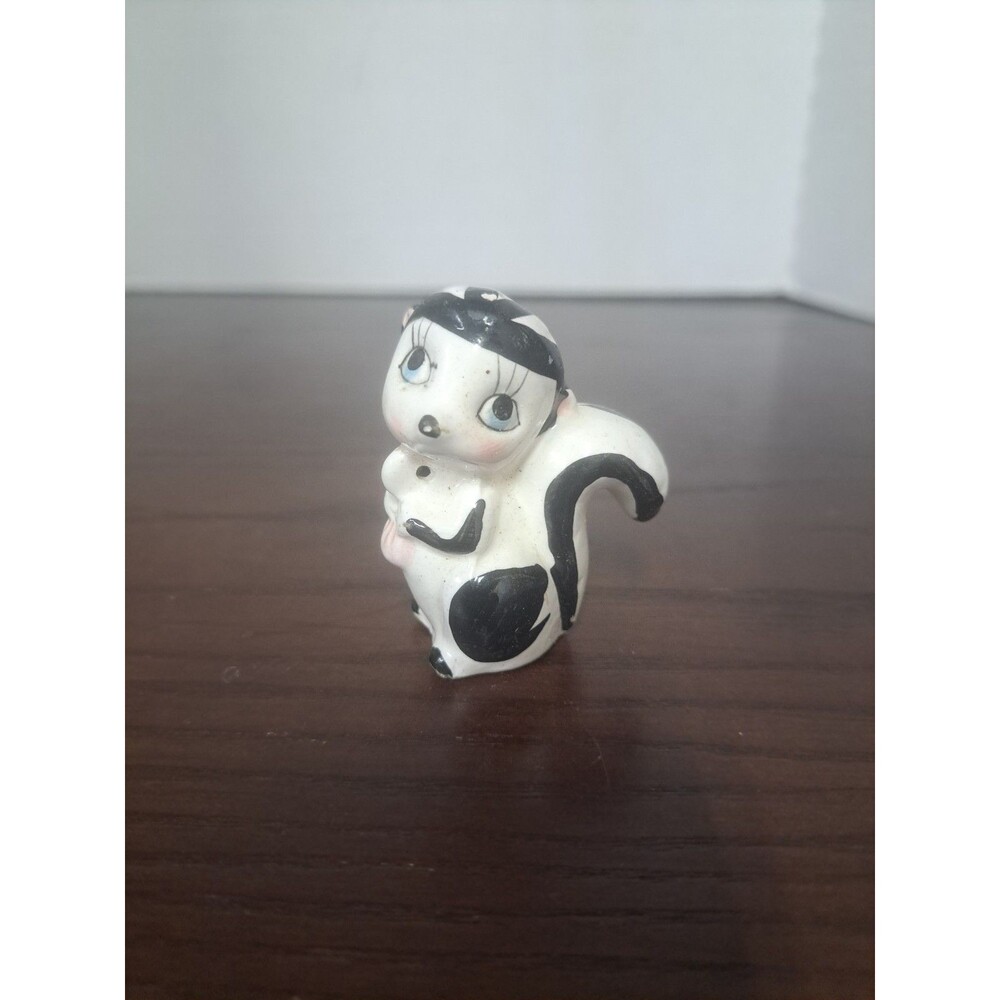 1950s Antropomorphic Skunk Ceramic Figurine